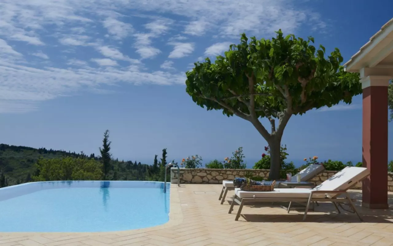 Art Blue Deluxe Villa With Private Pool,Lefkada