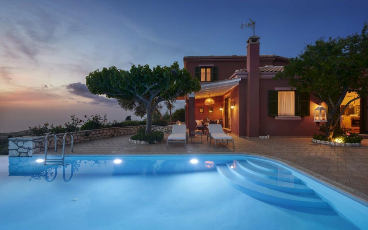 Art Blue Deluxe Villa With Private Pool,Lefkada